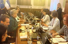 25. септембар 2024. Представници посланичких група парламентарне већине у  разговору са шефицом Сектора за Западни Балкан у Европској служби за спољне послове